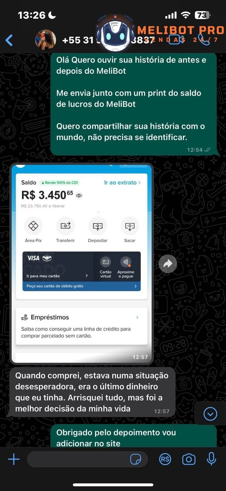 Resultado aluno LED