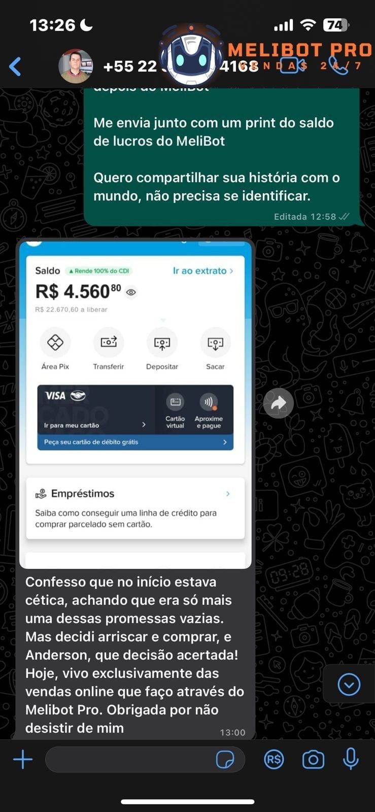 Resultado aluno LED
